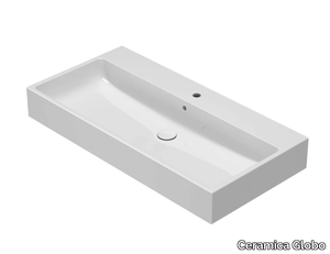 I CLASSICI - SCQ100 - Single Globothin® washbasin with overflow _ Ceramica Globo