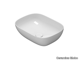 T-EDGE - B6R53 - Single countertop Globothin® washbasin _ Ceramica Globo