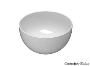 T-EDGE - B6T30 - Single countertop Globothin® washbasin _ Ceramica Globo