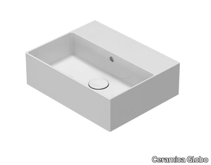 T-EDGE - IN046 - Single rectangular Globothin® washbasin _ Ceramica Globo