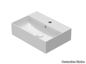 T-EDGE - IN051 - Rectangular single Globothin® washbasin _ Ceramica Globo