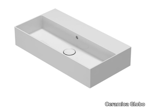 T-EDGE - IN072 - Single rectangular Globothin® washbasin _ Ceramica Globo