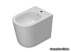 LALITA - LT009 - Floor mounted ceramic bidet with overflow _ Ceramica Globo