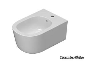 LALITA - LTS09 - Wall-hung ceramic bidet with overflow _ Ceramica Globo