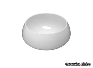 T-EDGE - TE035 - Countertop single Globothin® washbasin _ Ceramica Globo