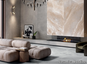 HIMALAYA LASTRE - Porcelain stoneware wall/floor tiles with marble effect _ Ceramica Rondine