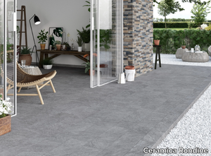 QUARZI - Indoor/outdoor wall/floor tiles with stone effect _ Ceramica Rondine