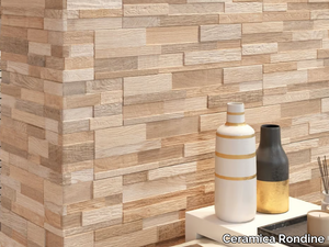 WALL ART - Porcelain stoneware wall tiles with wood effect _ Ceramica Rondine