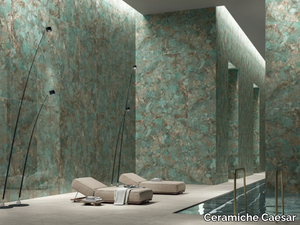 ANIMA WONDER LAGOON - Porcelain stoneware wall/floor tiles with marble effect _ Ceramiche Caesar