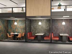 RELATE FLAME MOSS - Porcelain stoneware wall/floor tiles with metal effect _ Ceramiche Caesar