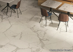 ANIMA FUTURA MAJESTIC WHITE - Porcelain stoneware wall/floor tiles with marble effect _ Ceramiche Caesar