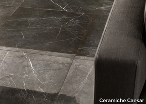 ANIMA GRAPHITE - Porcelain stoneware wall/floor tiles with marble effect _ Ceramiche Caesar