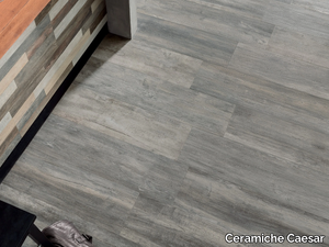 VIBE CINDER - Porcelain stoneware wall/floor tiles with wood effect _ Ceramiche Caesar