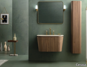 SUEDE - Single wall-mounted vanity unit _ Cerasa