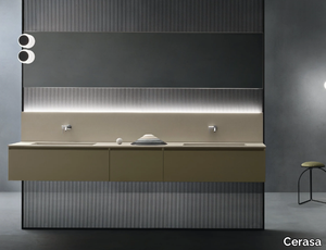 EDEN - Double wall-mounted vanity unit _ Cerasa