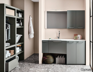 REGOLA COMP.8 - Sectional wooden laundry room cabinet _ Cerasa