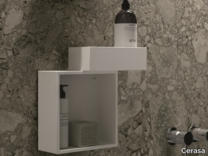 NEROLAB - Open suspended Tecnoril® bathroom wall cabinet _ Cerasa