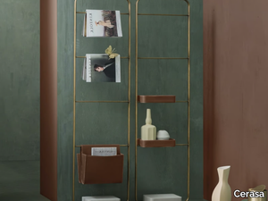 SUEDE - Open metal bathroom cabinet _ Cerasa