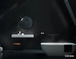 FREE - Solid Surface washbasin with integrated countertop _ Cerasa