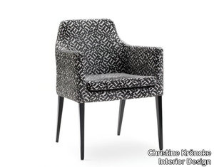 ALLEGRA - Upholstered fabric chair with armrests _ Christine Kröncke Interior Design