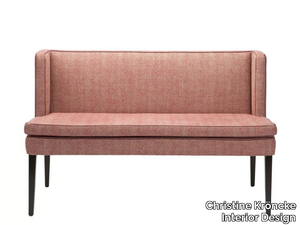 DINAGRA - Upholstered fabric bench with back _ Christine Kröncke Interior Design