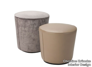 EASY - Upholstered round fabric pouf _ Christine Kröncke Interior Design