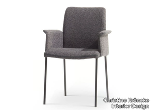 JARO 200 - Upholstered fabric chair with armrests _ Christine Kröncke Interior Design