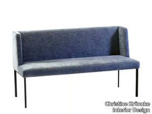 JUNA - Upholstered fabric bench with back _ Christine Kröncke Interior Design