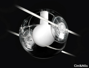 TENSESTERNI SFERA TRASPARENTE - Cable-mounted outdoor pendant lamp _ Cini&Nils