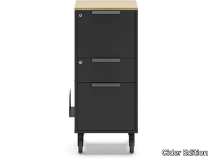 CADDY T'S - Office drawer unit with castors with lock _ Cider Edition