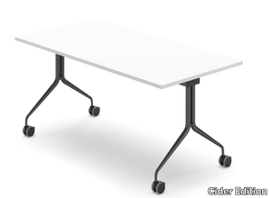 ARGO - Drop-leaf meeting table with castors _ Cider Edition