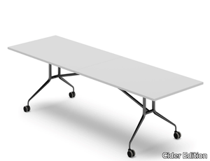 LIBRO - Folding meeting table with castors _ Cider Edition