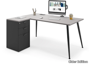 SKINNY - Workstation desk with shelves _ Cider Edition