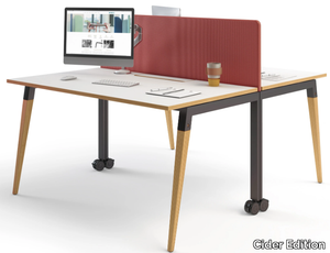 GOOD SLIM - Multiple office desk with sound absorbing screens _ Cider Edition