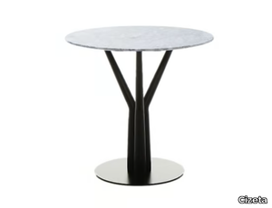 GREN - Round Carrara marble table _ Cizeta