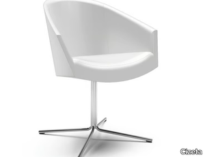 GABA - With 4-spoke base easy chair with armrests _ Cizeta