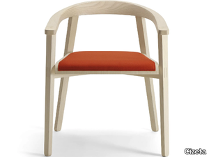 PLUG - Ash easy chair with armrests _ Cizeta