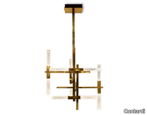 MIKADO - LED brass pendant lamp _ Contardi