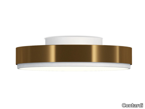 DISCUS - LED dimmable brass ceiling lamp _ Contardi