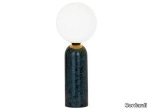 EMMA - LED marble and opal glass table lamp _ Contardi