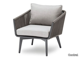 DIVA - Fabric outdoor armchair with armrests _ Contral