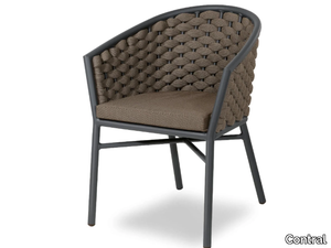 DUB - Aluminium outdoor chair with armrests _ Contral