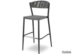 DUKE - High aluminium outdoor stool _ Contral