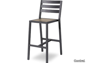 OSLO - High aluminium stool with back _ Contral