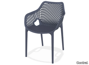 SKY - Stackable polypropylene outdoor chair with armrests _ Contral