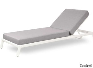 PIANO - Recliner powder coated aluminium sun lounger _ Contral