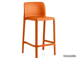 BAYO - High polypropylene stool with footrest _ Connubia