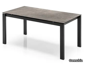 BARON - Extending rectangular ceramic table _ Connubia