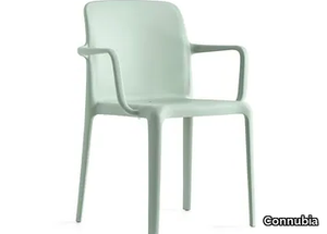 BAYO - Stackable polypropylene chair with armrests _ Connubia