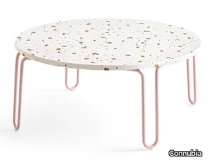 STULLE - Low round melamine-faced chipboard coffee table _ Connubia